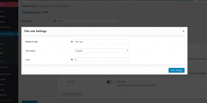 WooCommerce-Settings-Shipping-Edit Shipping Methods