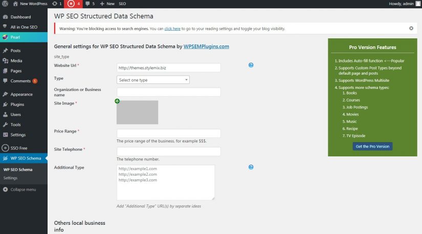 WP SEO Structured Data Schema