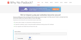 Why No Padlock website