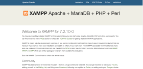 XAMPP Welcome Page