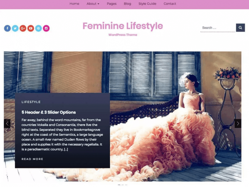 Feminine Lifestyle By The Bootstrap Themes