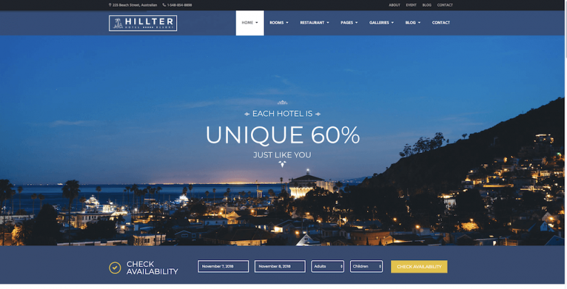 Hilter hotel spa resort wordpress theme – Just another WordPress site