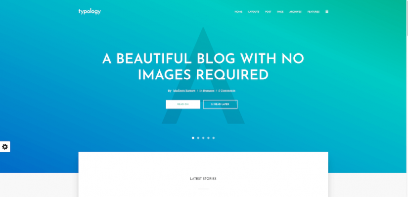 Typology – A beautiful blog with no images required