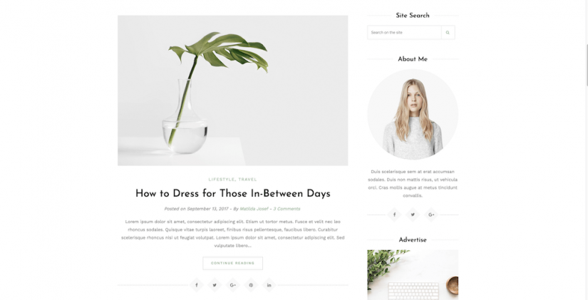 Matilda – Great Blog WordPress Theme