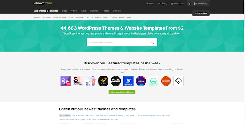 WordPress Themes Website Templates from ThemeForest