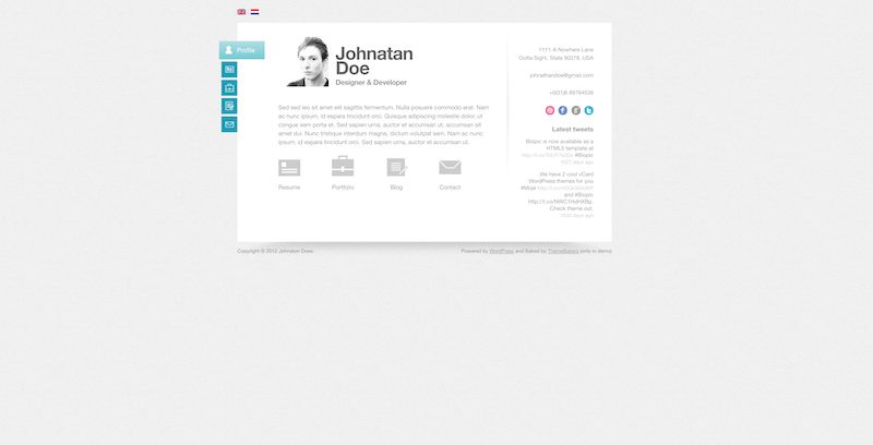 Biopic – Responsive WordPress Theme