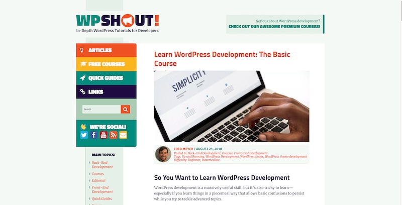 Learn WordPress Development The Basic Course — WPShoutSTM