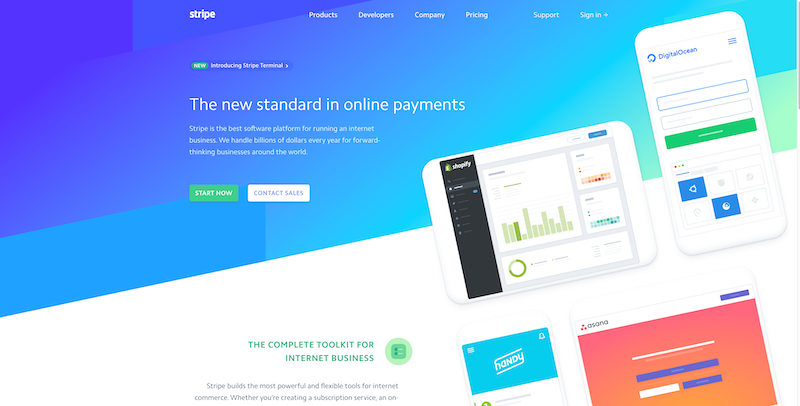 Stripe Online payment processing for internet businesses