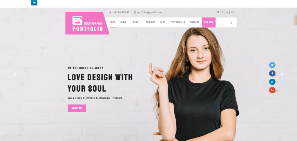 Multipurpose Portfolio Creative Agency WordPress Theme