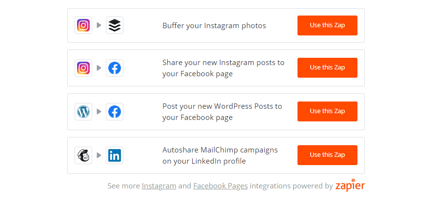 Zapier social media automation