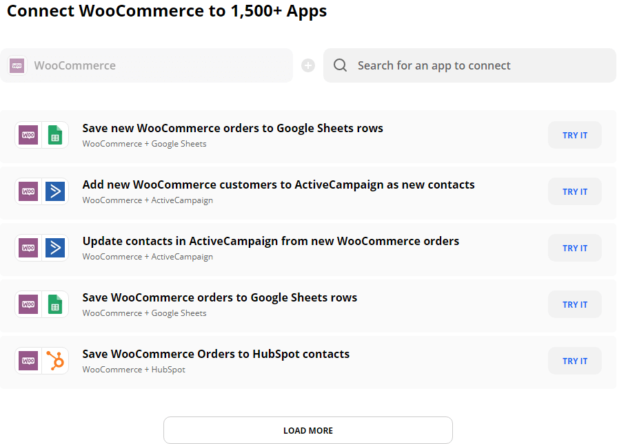 woocommerce zapier