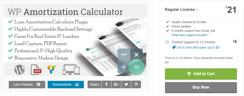 complemento de calculadora de wordpress roi