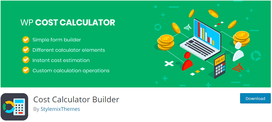 Cost Calculator WordPress Plugin