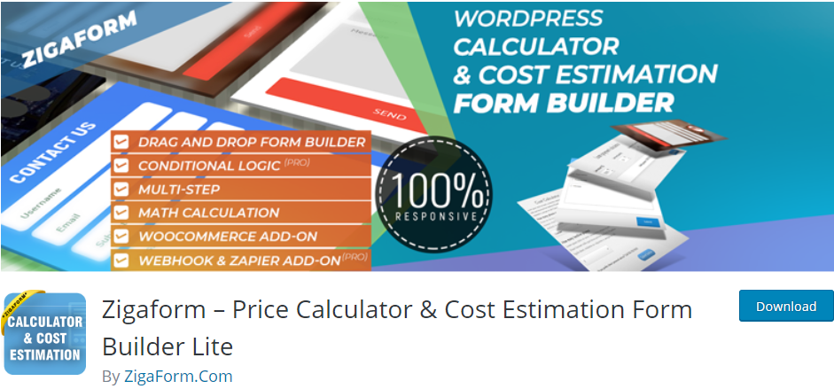 complemento de calculadora personalizado de wordpress