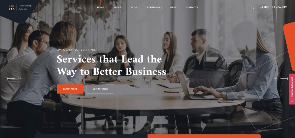 consultancy website wordpress theme