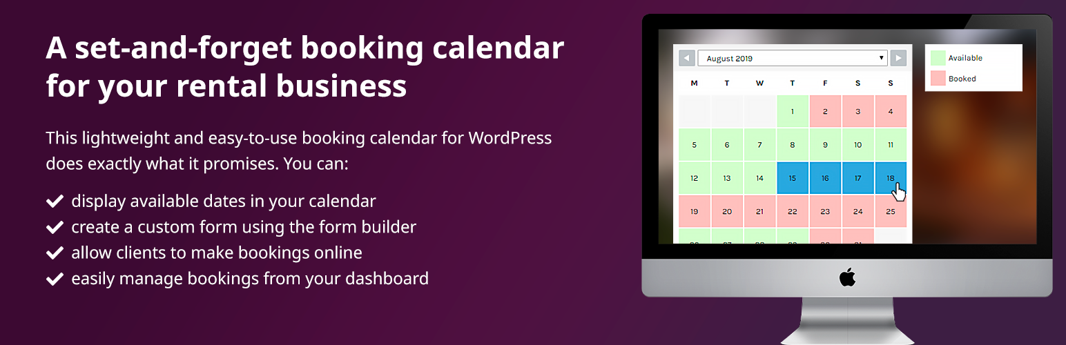 wordpress calendar booking plugin