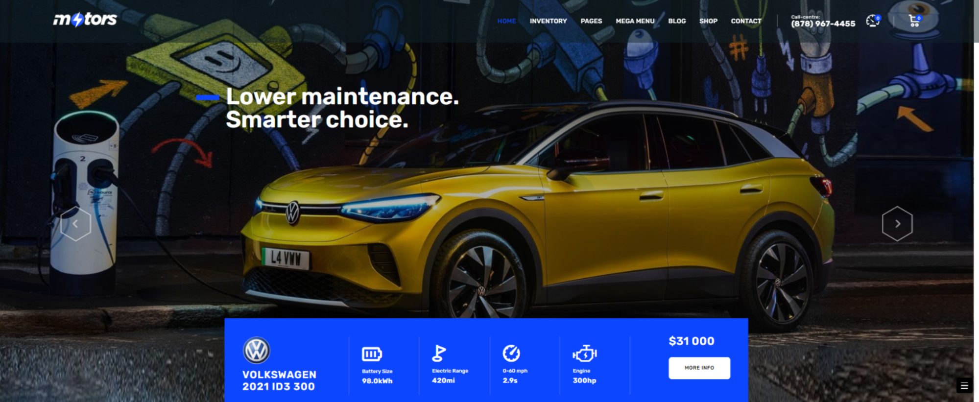 Electric Car Dealership New Demo A Motors Theme Update StylemixThemes