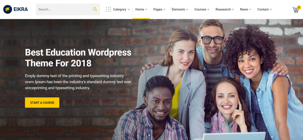 Eikra - Education WordPress Theme