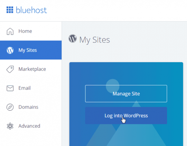 How to Build a WordPress Website in 2022 – Step by Step - Log into WordPress with Bluehost
