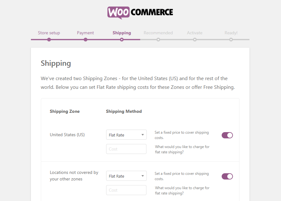 WooCommerce - Shipping