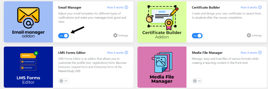 Email Editor and Manager Addon in MasterStudy WordPress LMS Plugin