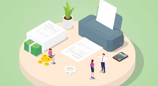 Business,People,Use,Machine,Printing,Invoices,Purchase,Payment,Purchase,Transaction