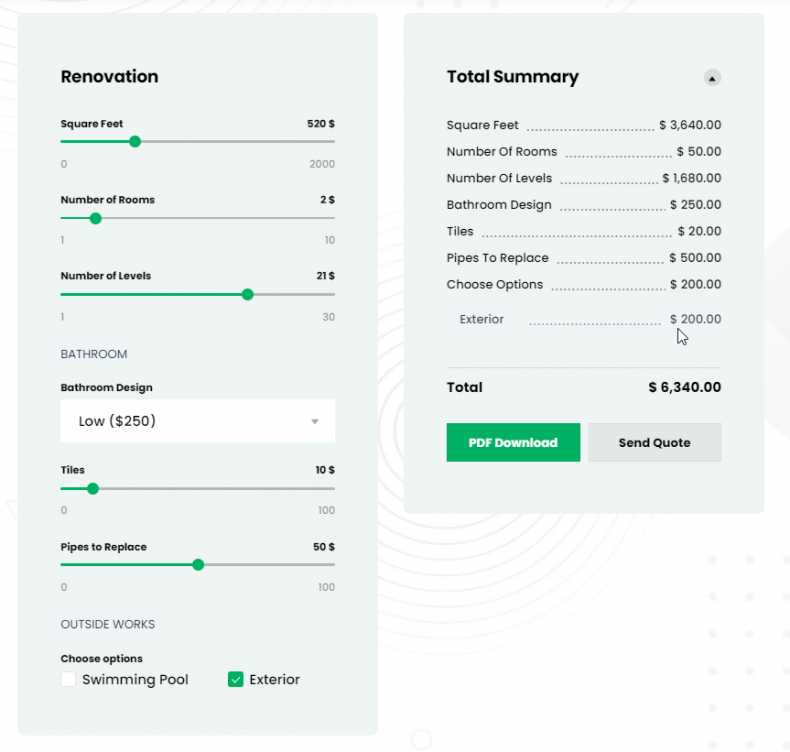 How To Find A Cost Calculator For Your Home Renovation Business   Renovation Calculator 790x752 