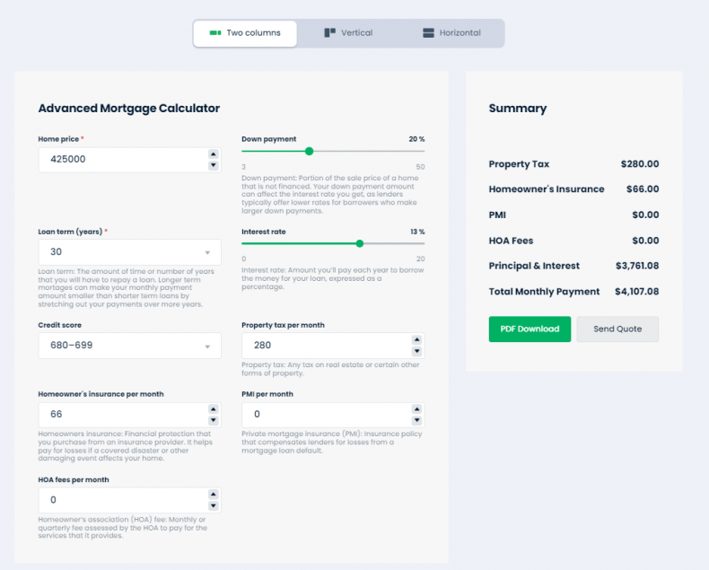 How to Add an Estimation Form to the Website using Cost Calculator Form ...