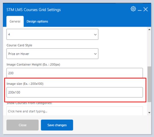 Configuración de la ficha de curso en MasterStudy LMS