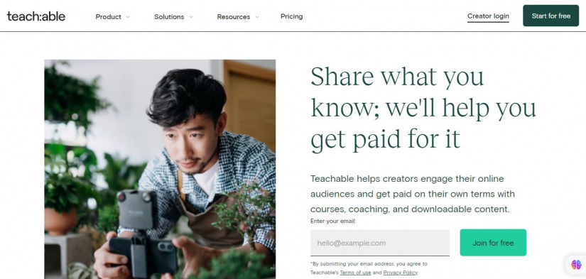 Teachable WordPress education LMS platform