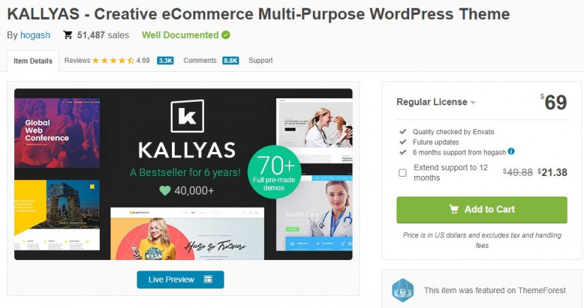 Kallyas Tema para WordPress