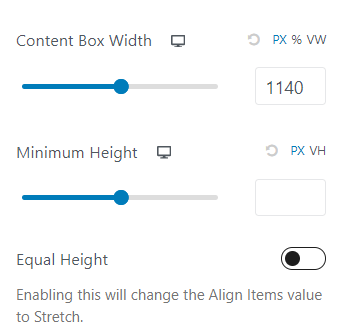 Box Width and Height