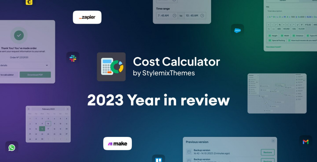 Cost Calculator WordPress Plugin: A Year in Review (2023) and Plans for 2024