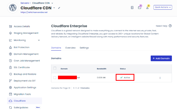 Cloudflare CDN Beispiel
