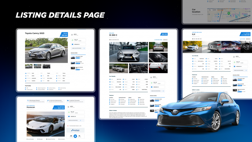 Listing Details Page in Motors