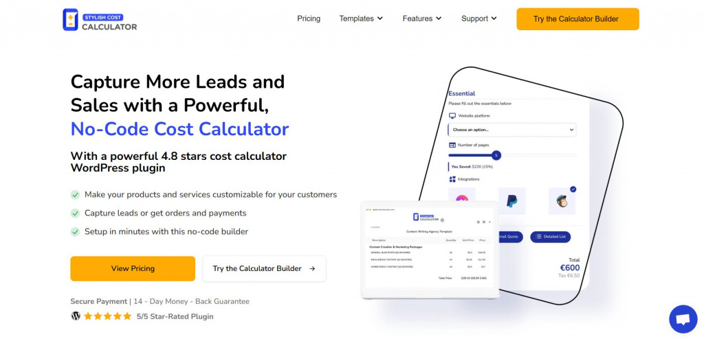 Stylish Cost Calculator