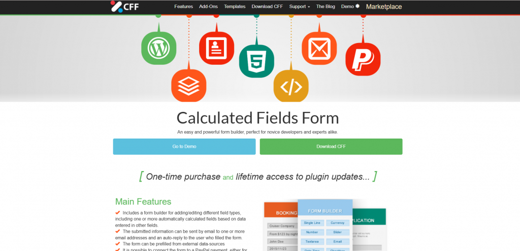 Calculated Fields Form