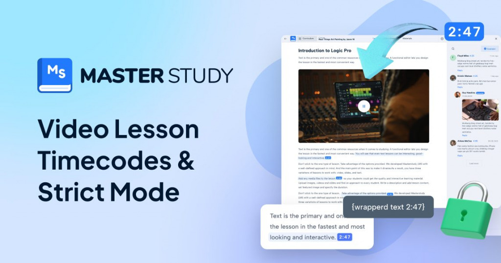 MasterStudy LMS V3.5.13: New Video Timecodes, Strict Mode for Better Learning & More