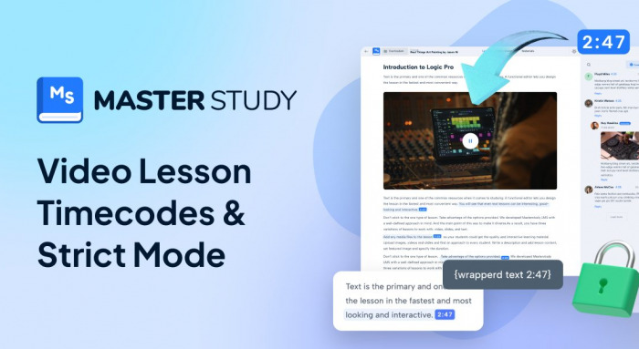 MasterStudy LMS V3.5.13: New Video Timecodes, Strict Mode for Better Learning & More