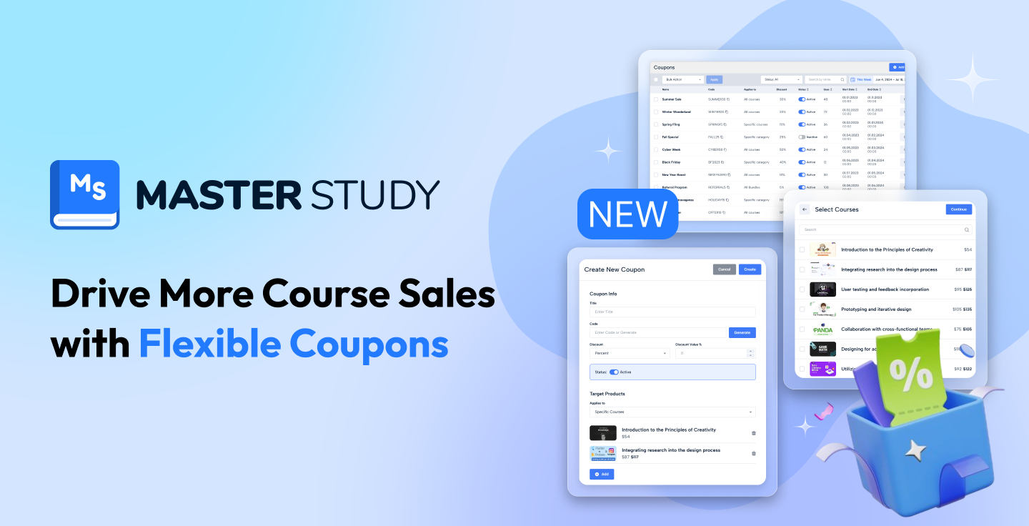 How Coupons in MasterStudy LMS Help You Boost Enrollments and Sales